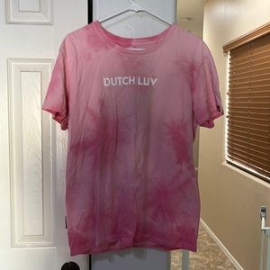 Dutch luv pin tie dye Dutch bros shirt